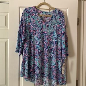 Lulu-B cotton poly tunic top